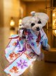画像11: 犬服/猫服　晴れ着　京・金彩友禅  石畳花手毬　振袖スタイル　お引きづり/通常着丈選択可能 (11)