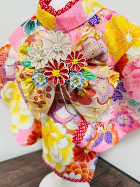 画像3: 犬服/猫服　晴れ着　京・金彩友禅 　振袖スタイル　お引きづり/通常着丈選択可能 (3)