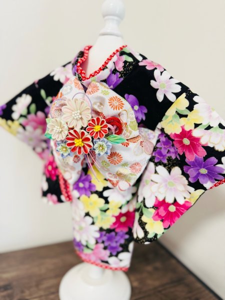 画像3: 犬服/猫服 晴れ着 京・金彩友禅  振袖スタイル お引きづり/通常着丈選択可能 (3)