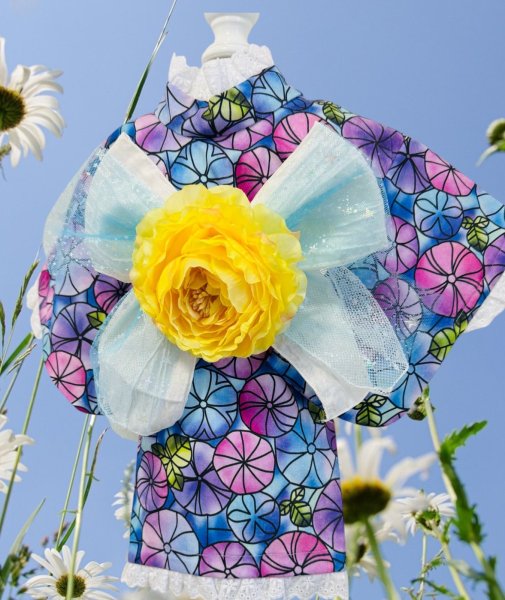 画像2: 浴衣  アサガオ　ダーク (2)