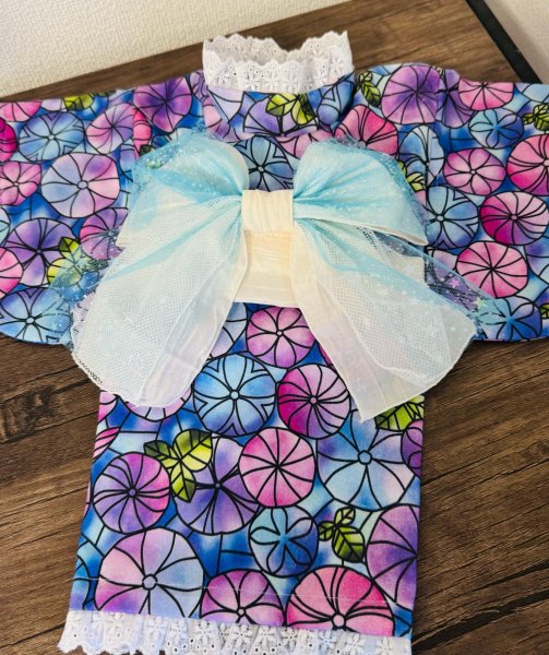 画像3: 浴衣  アサガオ　ダーク (3)