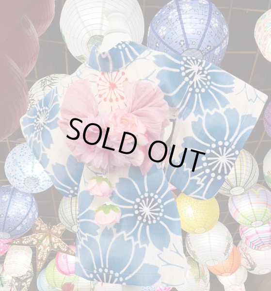 画像2: 浴衣  綿麻 霞菊 (2)