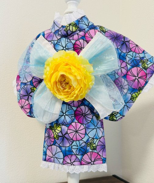 画像4: 浴衣  アサガオ　ダーク (4)