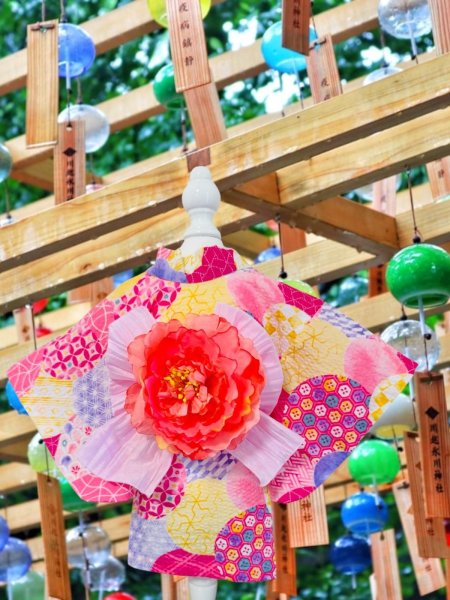 画像2: 浴衣  lリップル丸小紋　ピンク (2)