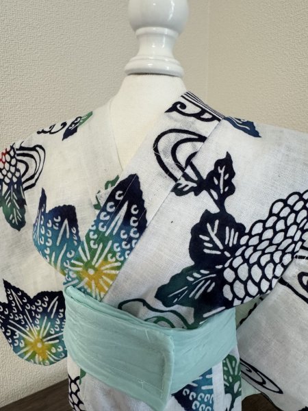 画像5: 浴衣  本染　花 (5)