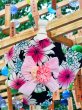 画像1: 浴衣  本染　鮮やかなお花 (1)