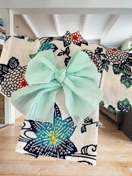 画像3: 浴衣  本染　花 (3)