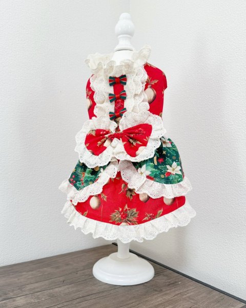 画像7: レトロクリスマスワンピース/オールインワン  (7)